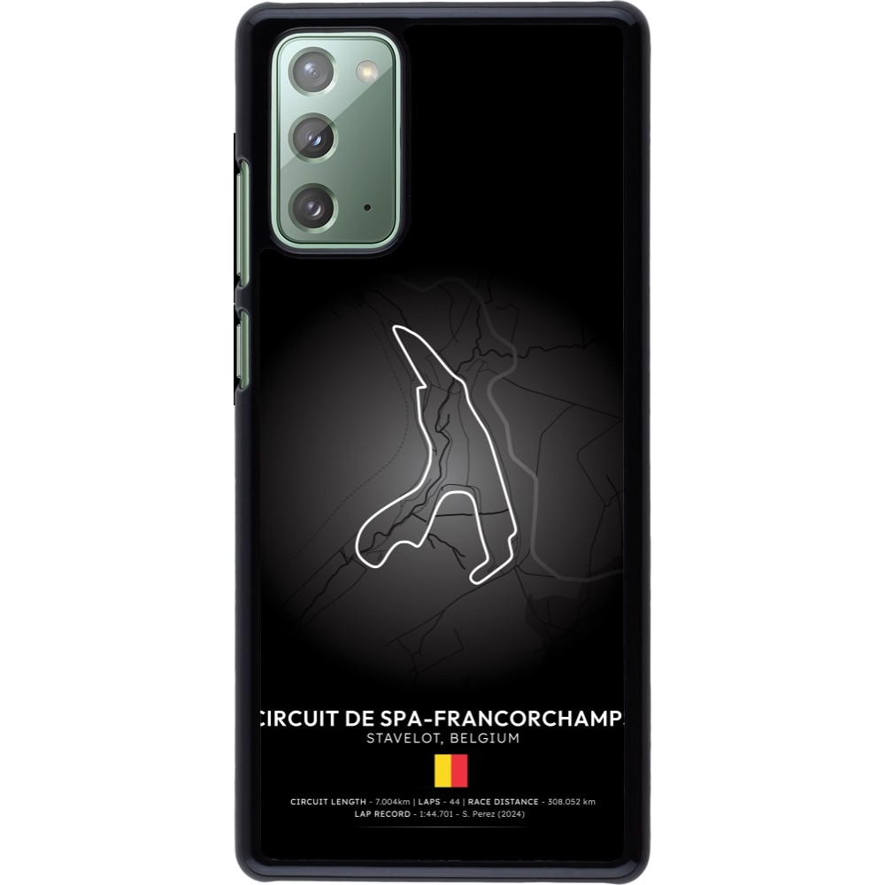 Coque Samsung Galaxy Note 20 - F1 Track 2025 Belgium