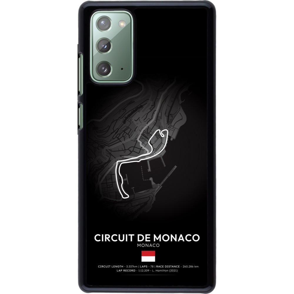 Coque Samsung Galaxy Note 20 - F1 Track 2025 Monaco