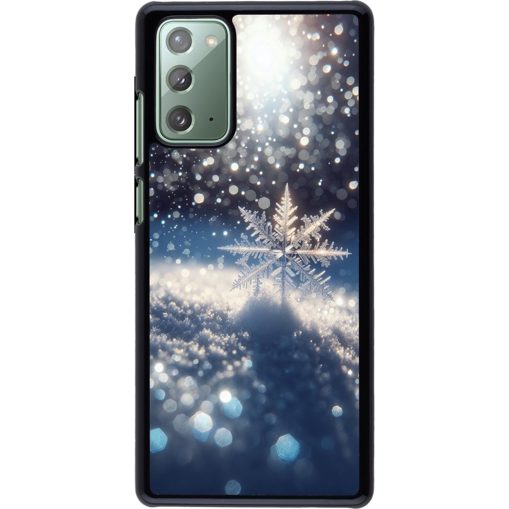 Samsung Galaxy Note 20 Case Hülle - Schneeflocke Solar Glanz