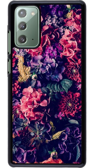 Hülle Samsung Galaxy Note 20 - Flowers Dark