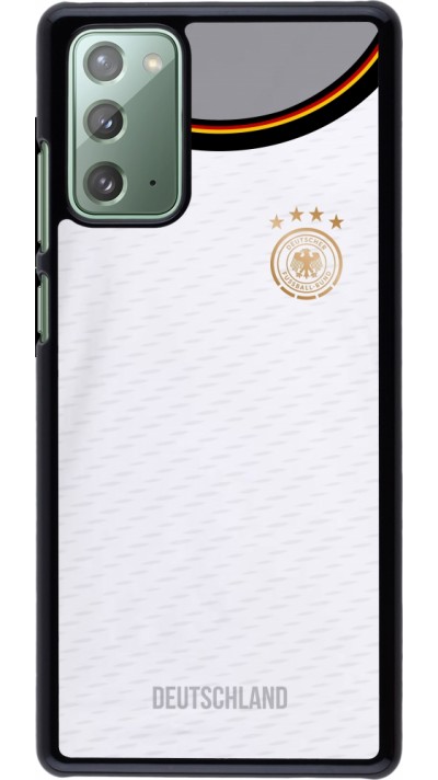 Samsung Galaxy Note 20 Case Hülle - Deutschland 2022 personalisierbares Fußballtrikot