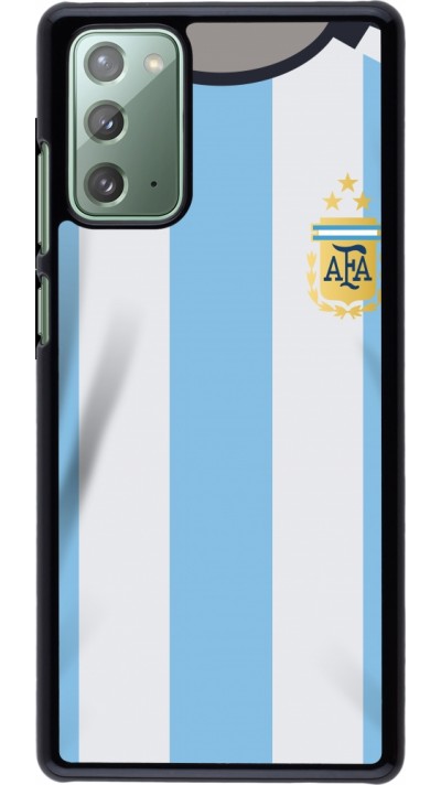 Coque Samsung Galaxy Note 20 - Maillot de football Argentine 2022 personnalisable
