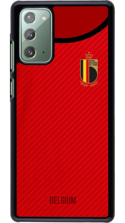 Samsung Galaxy Note 20 Case Hülle - Belgien 2022 personalisierbares Fußballtrikot