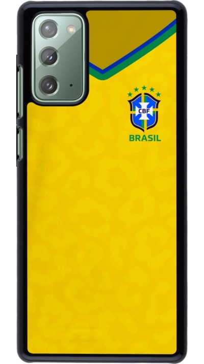 Coque Samsung Galaxy Note 20 - Maillot de football Brésil 2022 personnalisable
