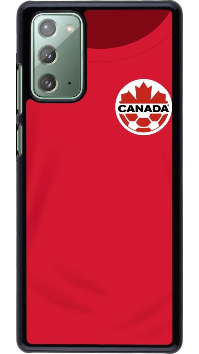Coque Samsung Galaxy Note 20 - Maillot de football Canada 2022 personnalisable