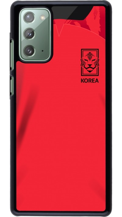 Samsung Galaxy Note 20 Case Hülle - Südkorea 2022 personalisierbares Fussballtrikot