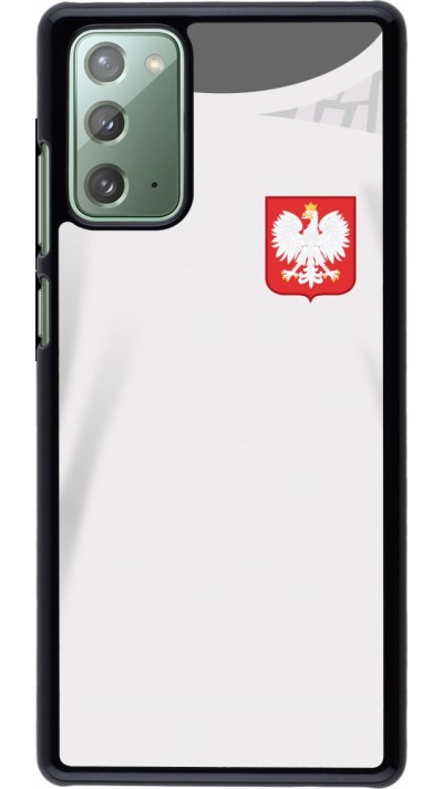 Samsung Galaxy Note 20 Case Hülle - Polen 2022 personalisierbares Fussballtrikot