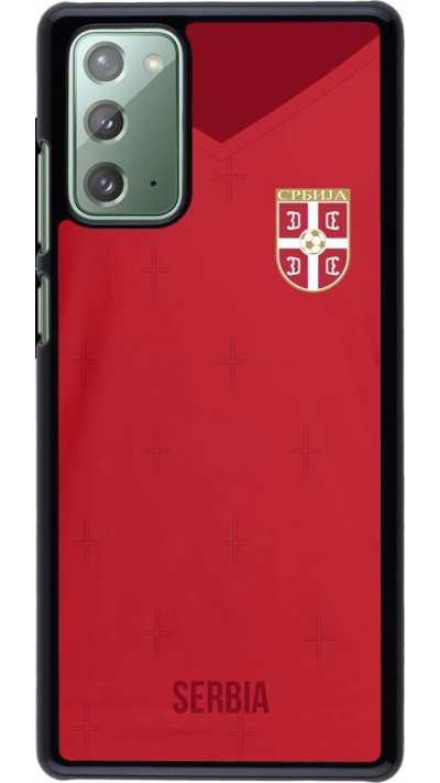 Samsung Galaxy Note 20 Case Hülle - Serbien 2022 personalisierbares Fussballtrikot