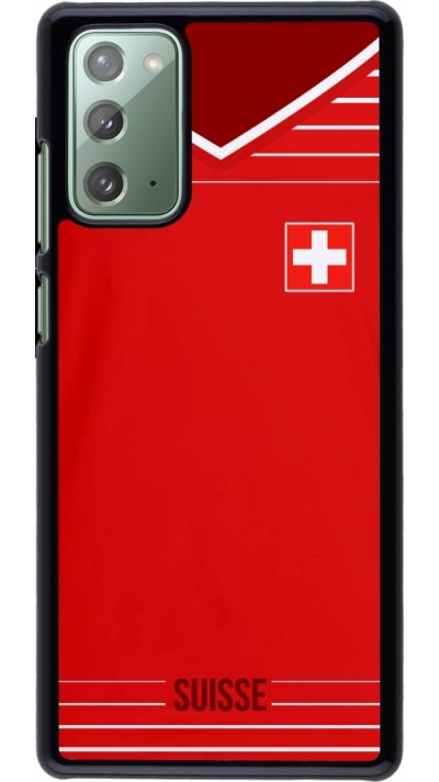 Hülle Samsung Galaxy Note 20 - Football shirt Switzerland 2022