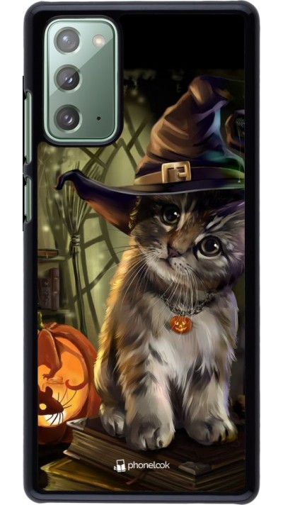 Coque Samsung Galaxy Note 20 - Halloween 21 Witch cat