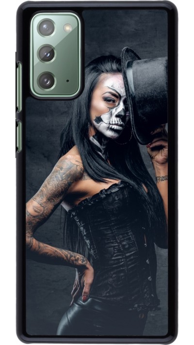 Samsung Galaxy Note 20 Case Hülle - Halloween 22 Tattooed Girl