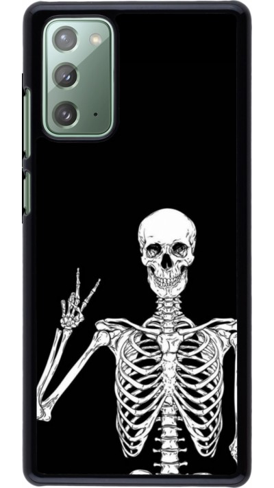 Samsung Galaxy Note 20 Case Hülle - Halloween 2023 peace skeleton