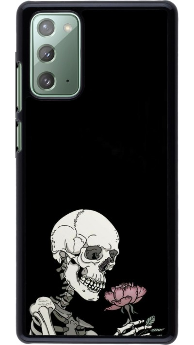 Samsung Galaxy Note 20 Case Hülle - Halloween 2023 rose and skeleton