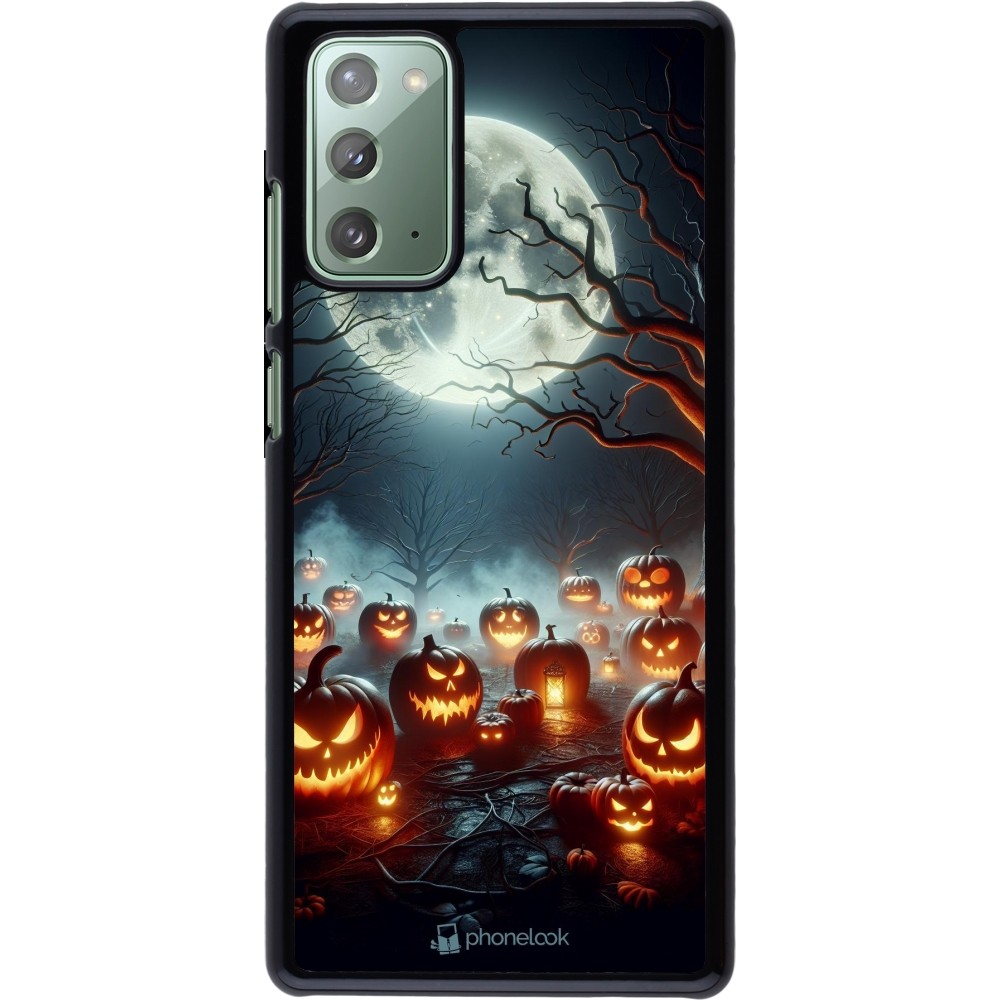 Samsung Galaxy Note 20 Case Hülle - Halloween 2024 Viele Kuerbisse