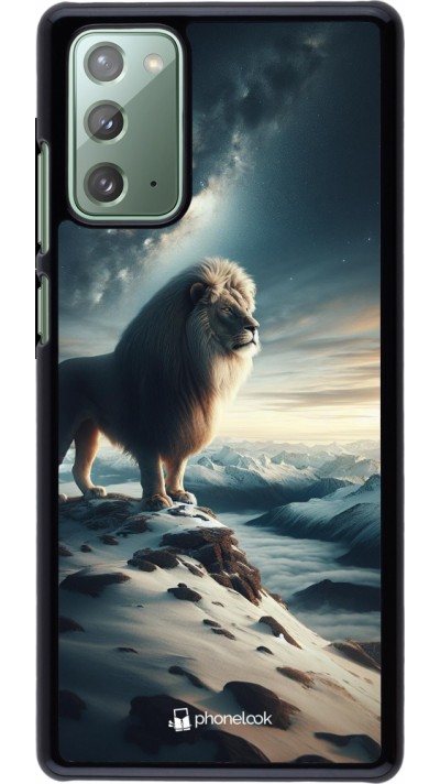 Samsung Galaxy Note 20 Case Hülle - Der weisse Loewe
