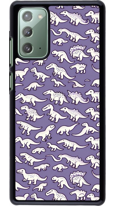 Samsung Galaxy Note 20 Case Hülle - Mini-Dino-Muster violett