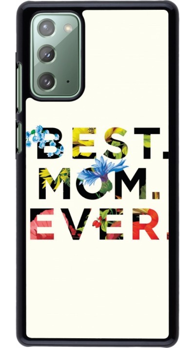 Coque Samsung Galaxy Note 20 - Mom 2023 best Mom ever flowers