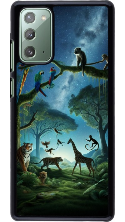 Samsung Galaxy Note 20 Case Hülle - Paradies der exotischen Tiere