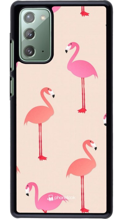 Hülle Samsung Galaxy Note 20 - Pink Flamingos Pattern