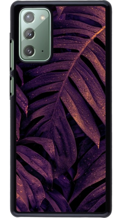 Coque Samsung Galaxy Note 20 - Purple Light Leaves
