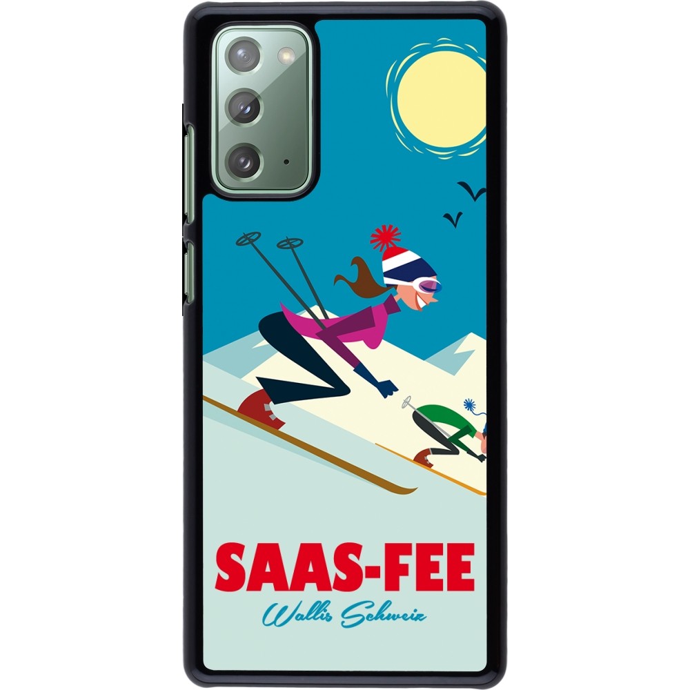 Samsung Galaxy Note 20 Case Hülle - Saas-Fee Ski Downhill