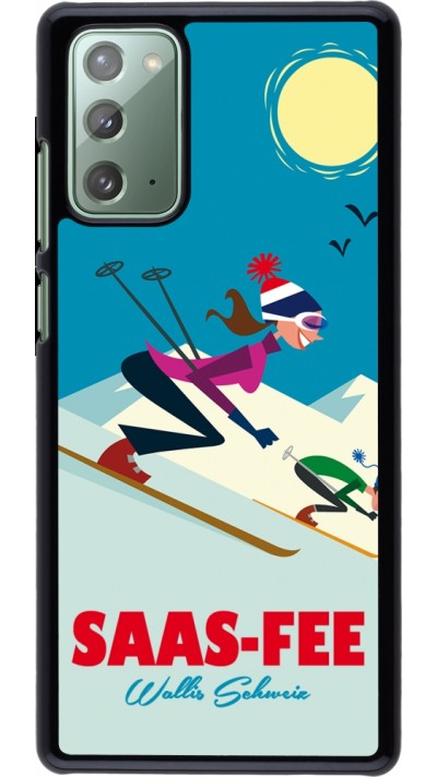 Coque Samsung Galaxy Note 20 - Saas-Fee Ski Downhill