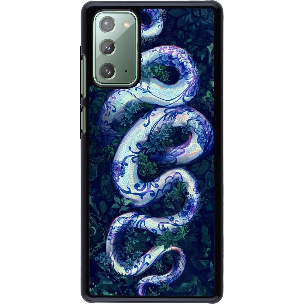 Samsung Galaxy Note 20 Case Hülle - Snake Blue Anaconda
