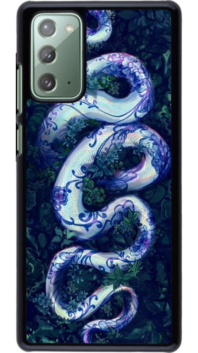 Coque Samsung Galaxy Note 20 - Serpent Blue Anaconda