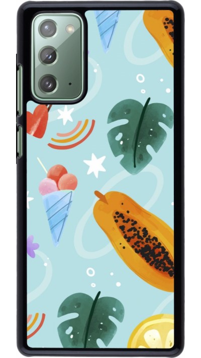 Coque Samsung Galaxy Note 20 - Summer 2025 Pattern papaya