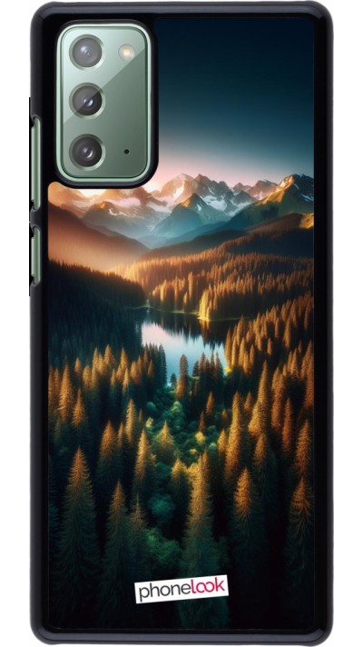 Coque Samsung Galaxy Note 20 - Sunset Forest Lake