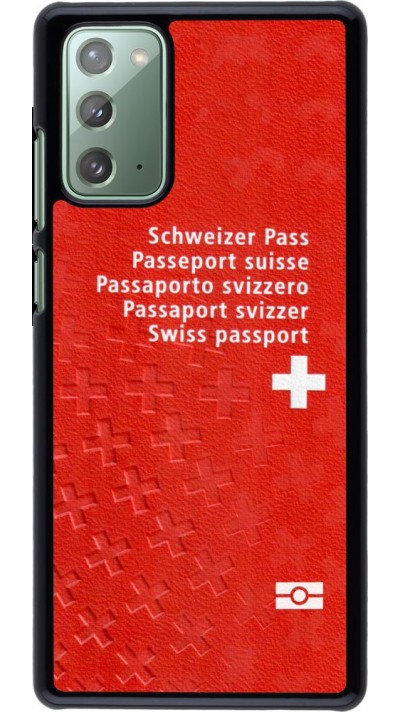 Hülle Samsung Galaxy Note 20 - Swiss Passport