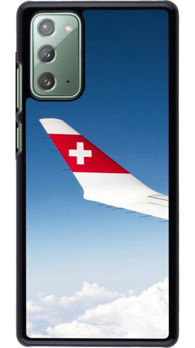 Samsung Galaxy Note 20 Case Hülle -  Schweizer Nationalfeiertag Sky Swiss Flag