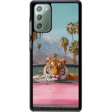 Samsung Galaxy Note 20 Case Hülle - Tiger Auto rosa