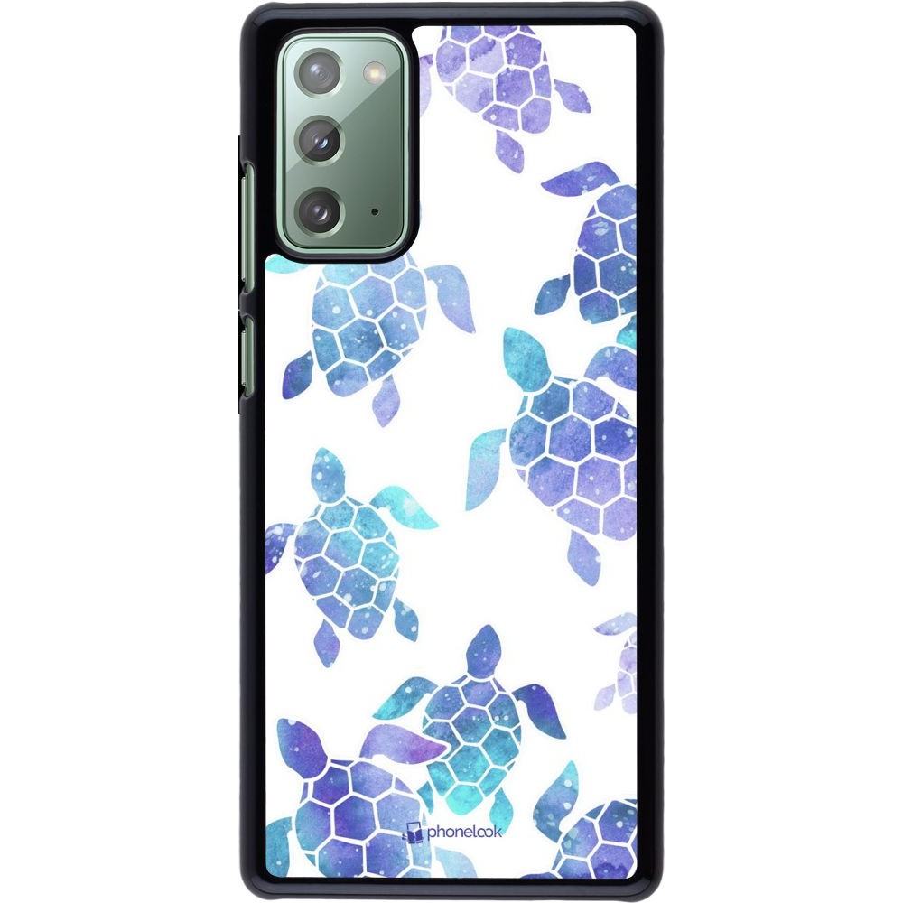 Coque Samsung Galaxy Note 20 - Turtles pattern watercolor