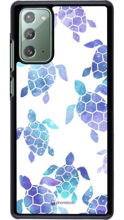Hülle Samsung Galaxy Note 20 - Turtles pattern watercolor
