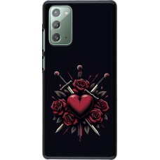 Samsung Galaxy Note 20 Case Hülle - Valentine 2024 gothic love