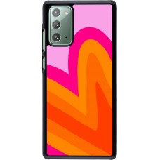 Samsung Galaxy Note 20 Case Hülle - Valentine 2024 heart gradient