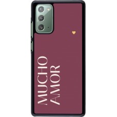 Samsung Galaxy Note 20 Case Hülle - Valentine 2024 mucho amor rosado