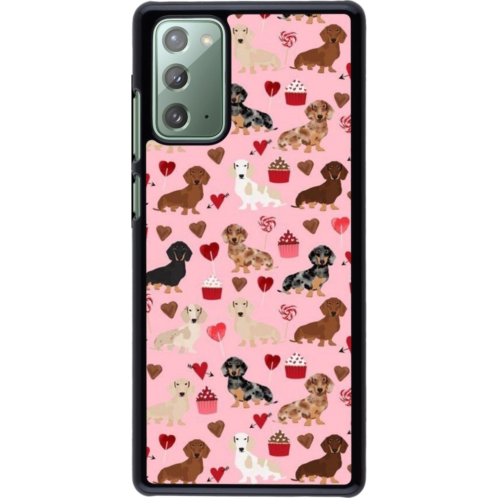 Samsung Galaxy Note 20 Case Hülle - Valentine 2024 puppy love
