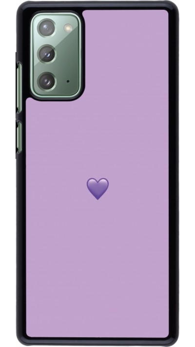 Coque Samsung Galaxy Note 20 - Valentine 2023 purpule single heart