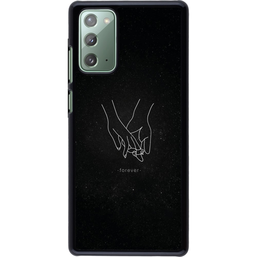 Samsung Galaxy Note 20 Case Hülle - Valentine 2023 hands forever