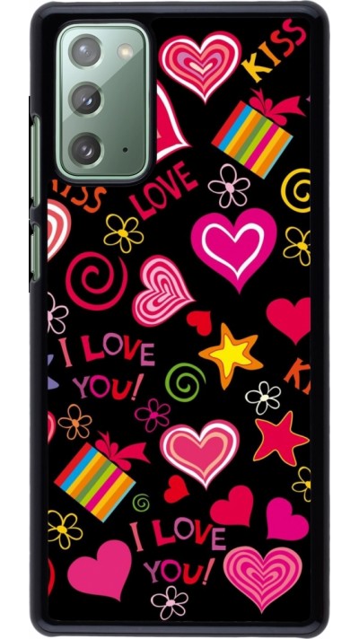Coque Samsung Galaxy Note 20 - Valentine 2023 love symbols