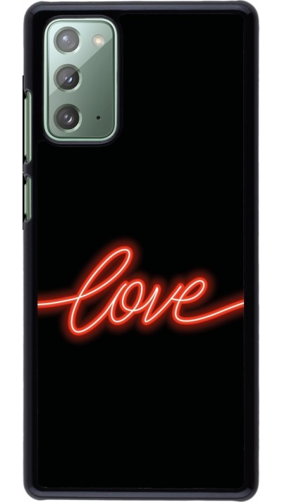 Coque Samsung Galaxy Note 20 - Valentine 2023 neon love