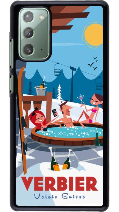 Samsung Galaxy Note 20 Case Hülle - Verbier Mountain Jacuzzi