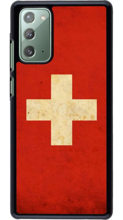 Hülle Samsung Galaxy Note 20 - Vintage Flag SWISS