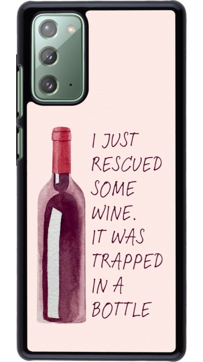 Samsung Galaxy Note 20 Case Hülle - I just rescued some wine