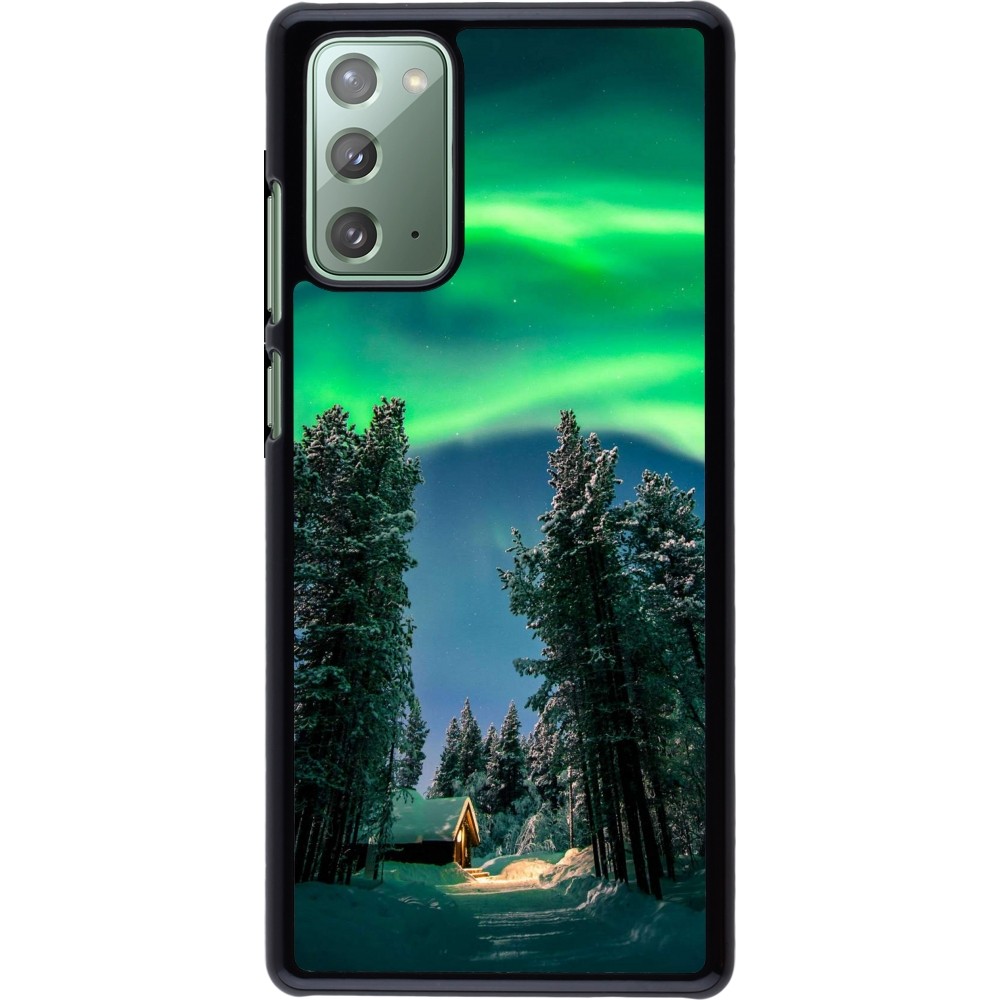 Samsung Galaxy Note 20 Case Hülle - Winter 22 Northern Lights