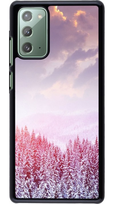 Samsung Galaxy Note 20 Case Hülle - Winter 22 Pink Forest