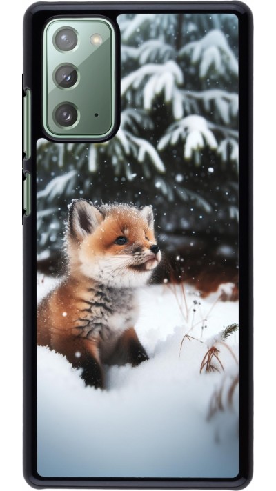 Coque Samsung Galaxy Note 20 - Noël 2023 Renardeau sapin