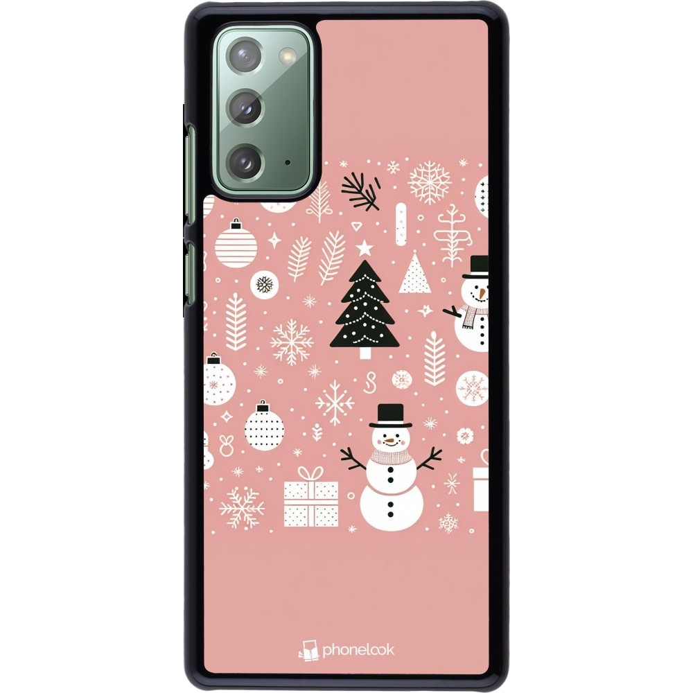 Samsung Galaxy Note 20 Case Hülle - Weihnachten 2024 Rose Schneemann Weihnachten